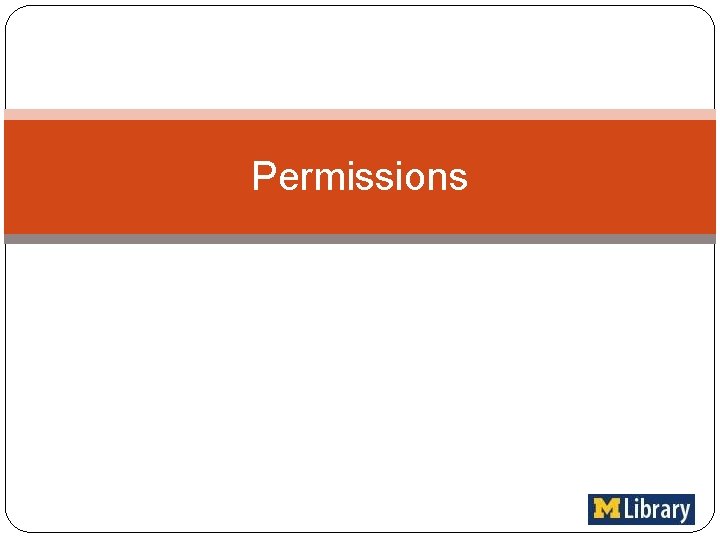 Permissions 