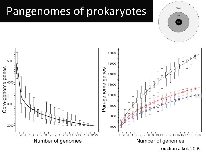 Pangenomes of prokaryotes Touchon a kol. 2009 