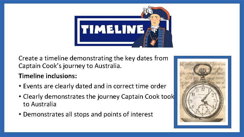 Create a timeline demonstrating the key dates from Captain Cook’s journey to Australia. Timeline