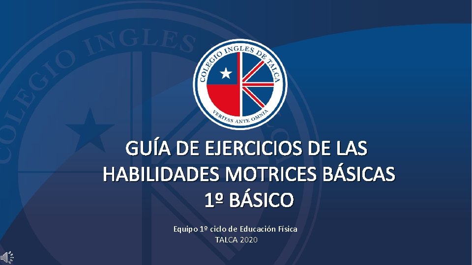 GUÍA DE EJERCICIOS DE LAS HABILIDADES MOTRICES BÁSICAS 1º BÁSICO Equipo 1º ciclo de