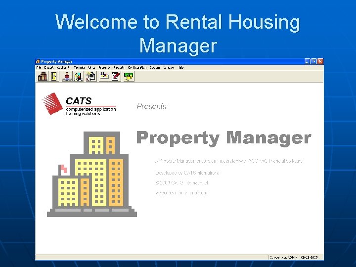 Welcome to Rental Housing Manager 