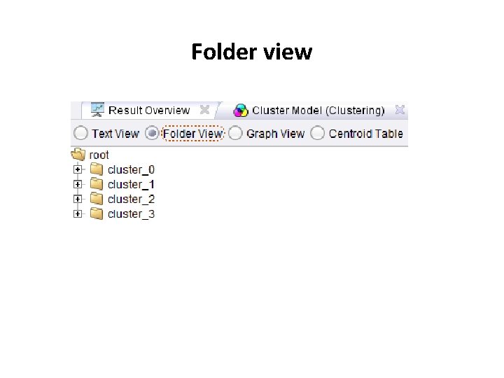 Folder view 