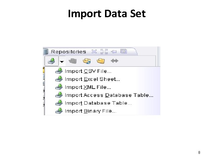 Import Data Set 8 