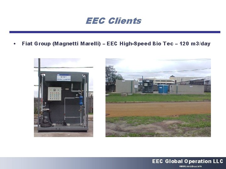 EEC Clients • Fiat Group (Magnetti Marelli) – EEC High-Speed Bio Tec – 120