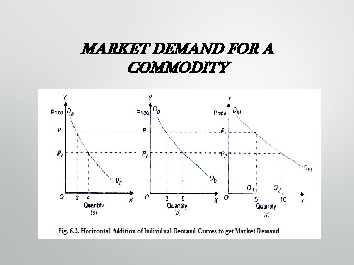 MARKET DEMAND FOR A COMMODITY 