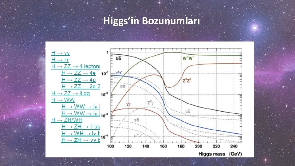 Higgs’in Bozunumları 