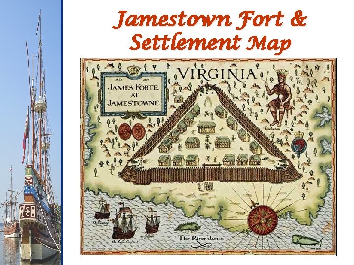 Jamestown Fort & Settlement Map 