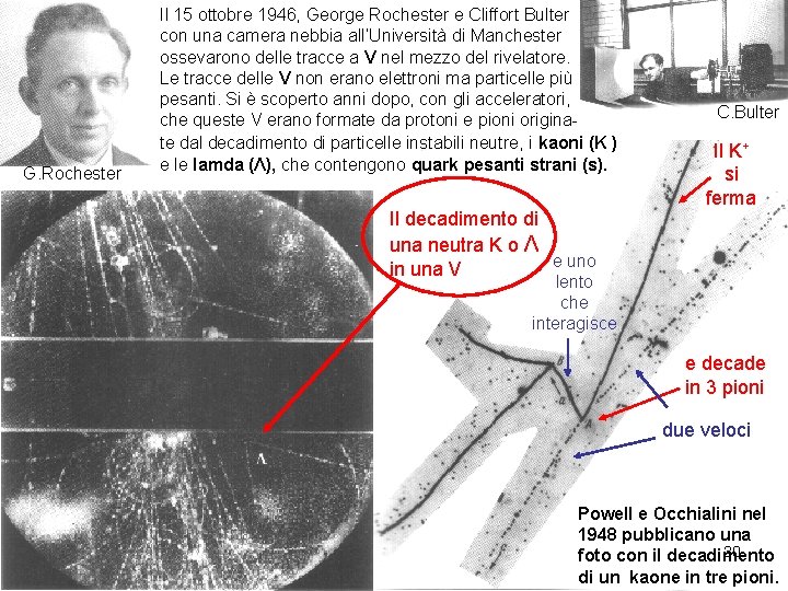 G. Rochester Il 15 ottobre 1946, George Rochester e Cliffort Bulter con una camera