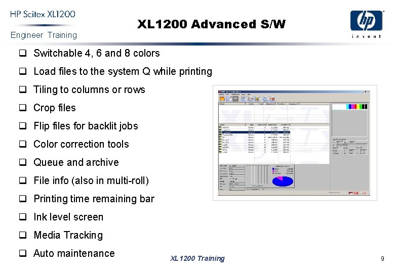 Engineer Training XL 1200 Advanced S/W q Switchable 4, 6 and 8 colors q