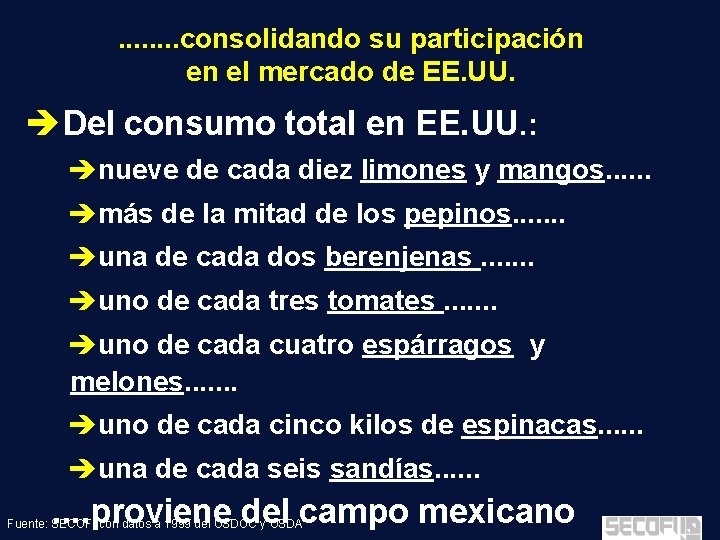 . . . . consolidando su participación en el mercado de EE. UU. èDel