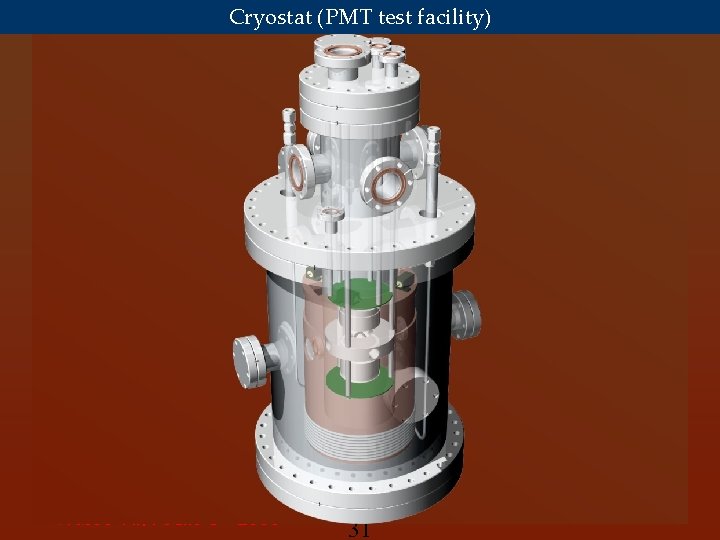 MEG Cryostat (PMT test facility) nfac 03 -N. Y. June 6 th 2003 31