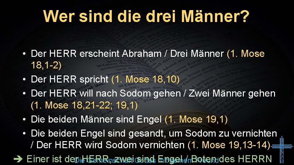 Wer sind die drei Männer? • Der HERR erscheint Abraham / Drei Männer (1.