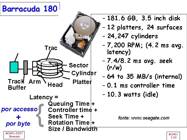 Barracuda 180 – 181. 6 GB, 3. 5 inch disk – 12 platters, 24