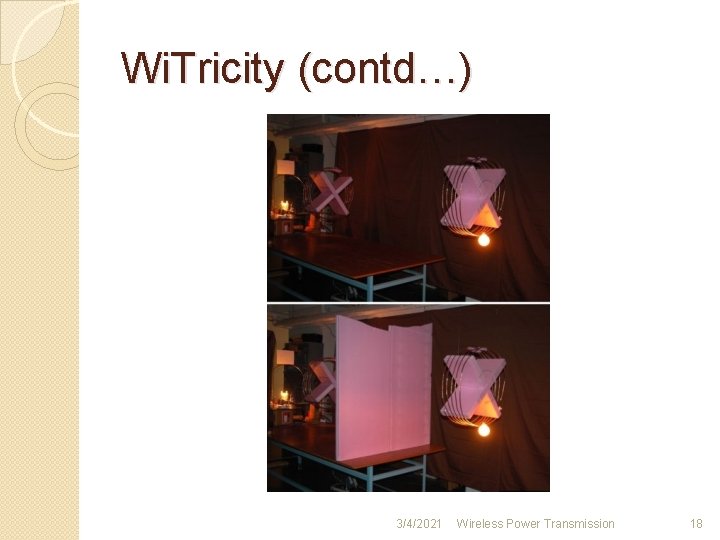 Wi. Tricity (contd…) 3/4/2021 Wireless Power Transmission 18 