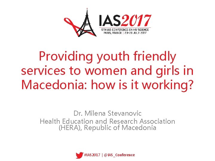 Providing youth friendly services to women and girls in Macedonia: how is it working?