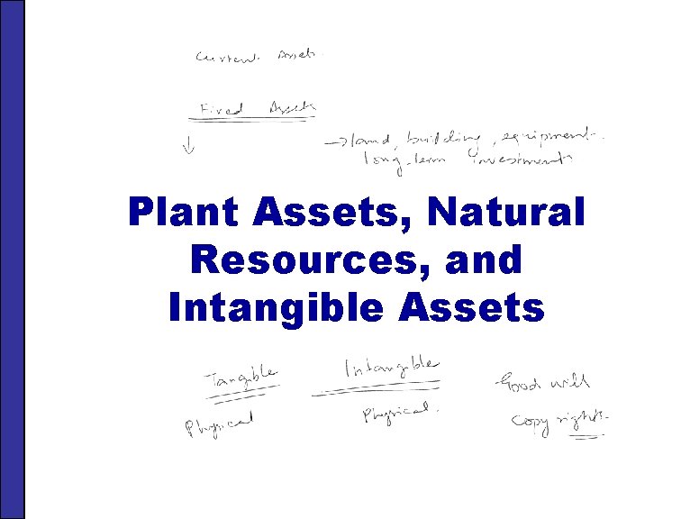 Plant Assets, Natural Resources, and Intangible Assets 