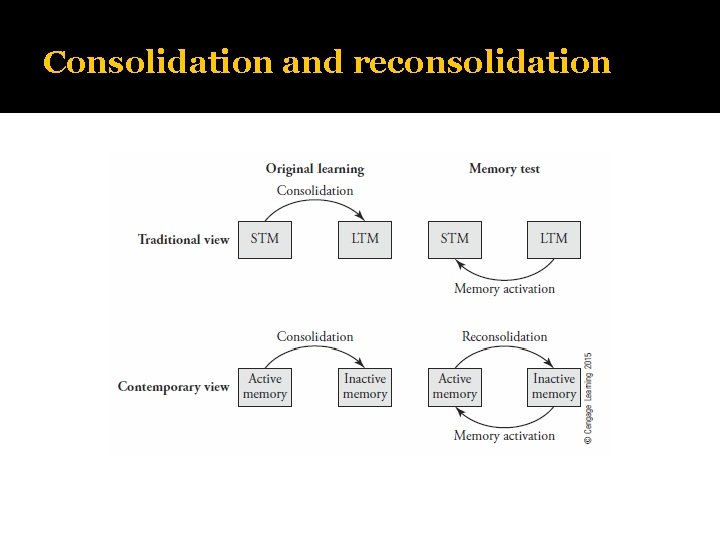 Consolidation and reconsolidation 