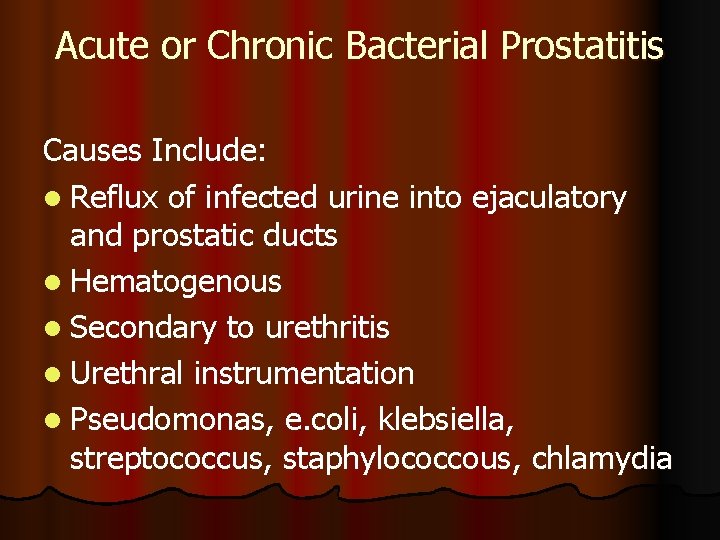Prostatita cu ureaplasma parvum