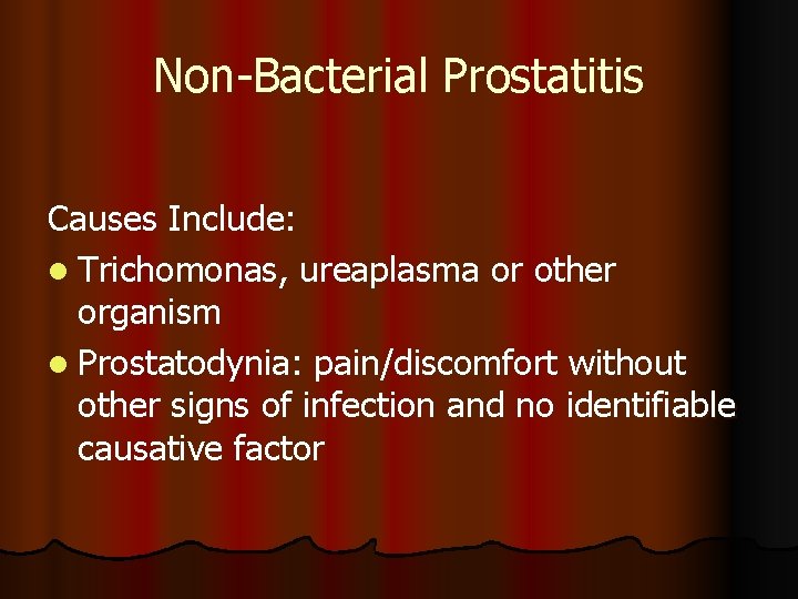 Ureablasm prosztatitis