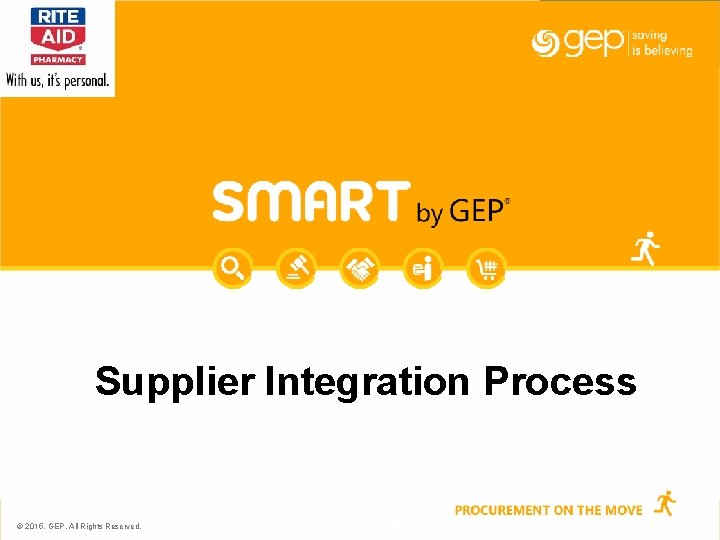 Supplier Integration Process © 2015, GEP. All Rights Reserved. 1 © 2012, GEP. All