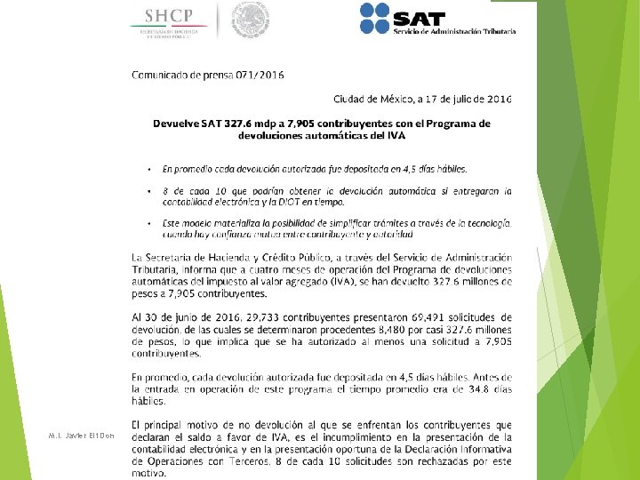 M. I. Javier Eli Dominguez Hernandez M. I. Javier Eli Dominguez Hernandez