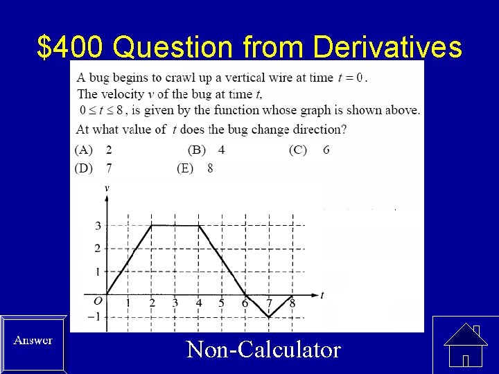 $400 Question from Derivatives Non-Calculator 
