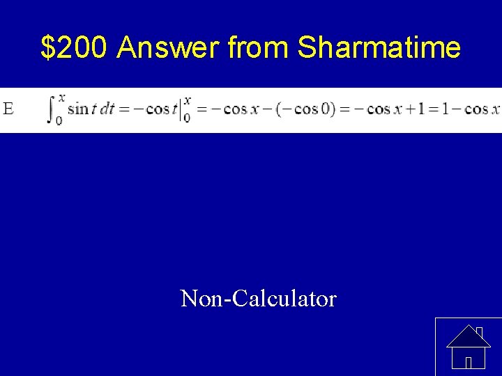 $200 Answer from Sharmatime Non-Calculator 