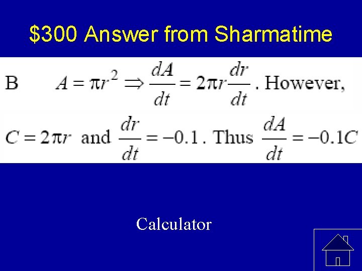 $300 Answer from Sharmatime Calculator 