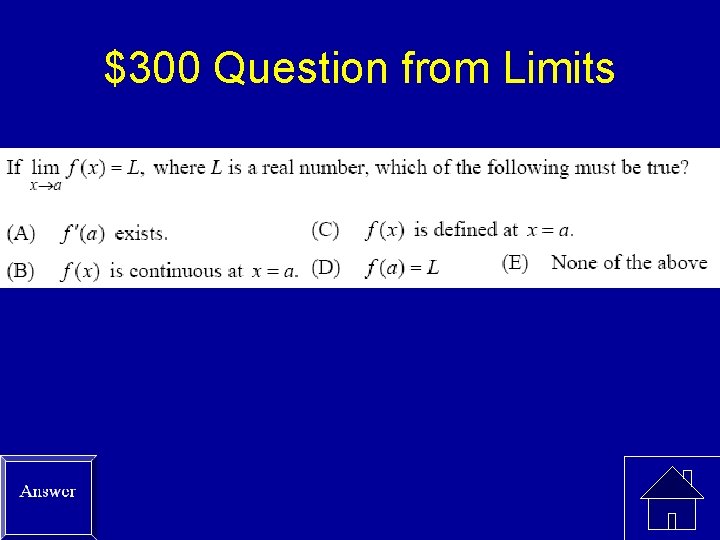 $300 Question from Limits 