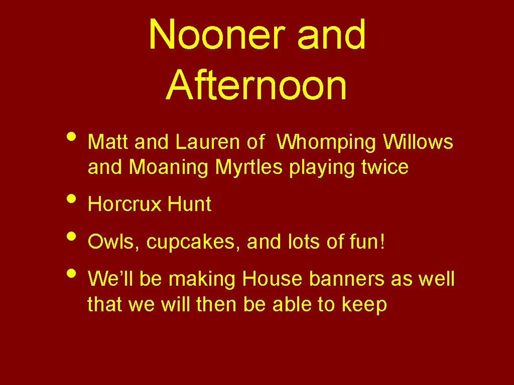 Nooner and Afternoon • Matt and Lauren of Whomping Willows and Moaning Myrtles playing