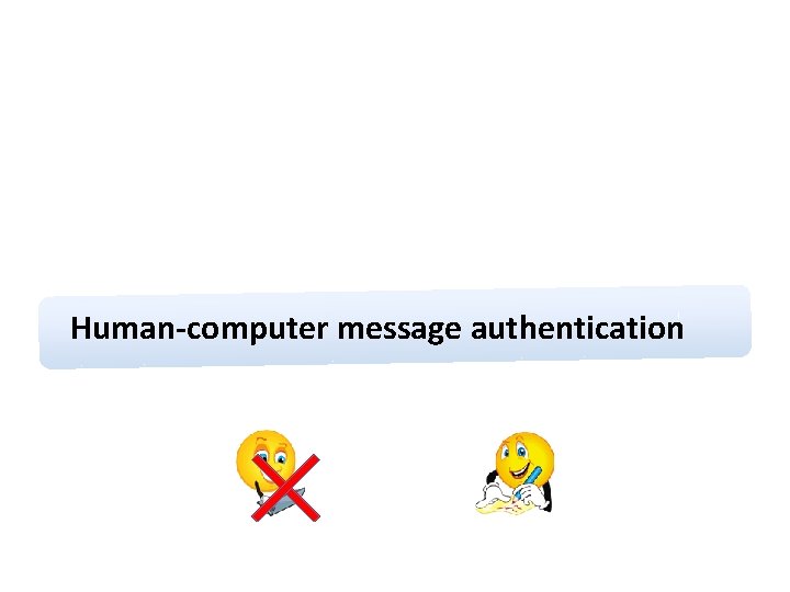 Human-computer message authentication 