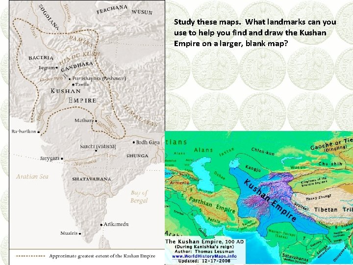 Study these maps. What landmarks can you use to help you find and draw