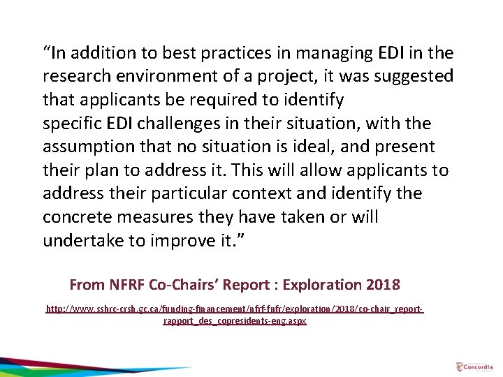 “In addition to best practices in managing EDI in the research environment of a