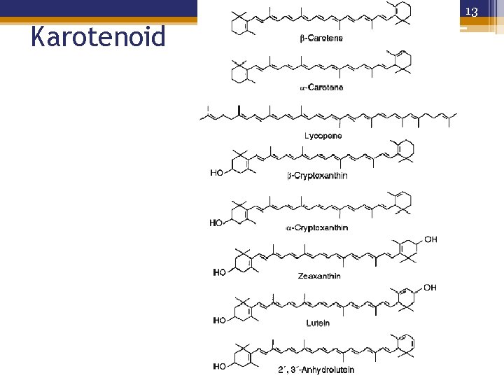 13 Karotenoid 