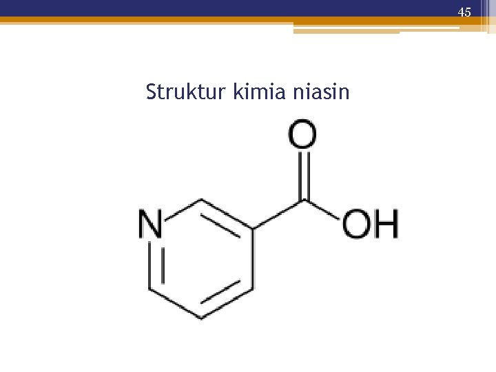 45 Struktur kimia niasin 