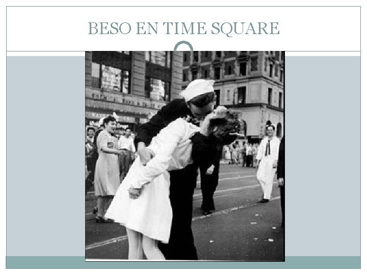 BESO EN TIME SQUARE Beso de despedida a la Guerra fue tomada por Victor