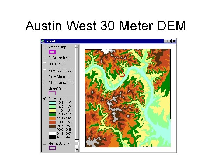Austin West 30 Meter DEM 