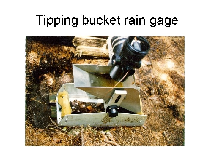 Tipping bucket rain gage 
