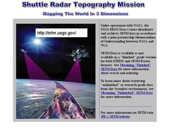http: //srtm. usgs. gov/ 