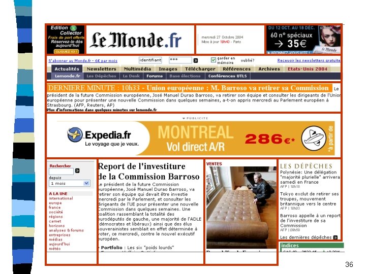 La personnalisation: comment ? 36 