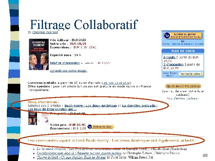 Filtrage Collaboratif 48 