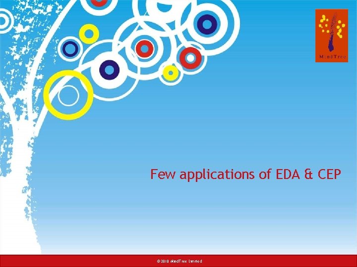 Few applications of EDA & CEP ©© 2008 2010 Mind. Tree. Consulting Limited 