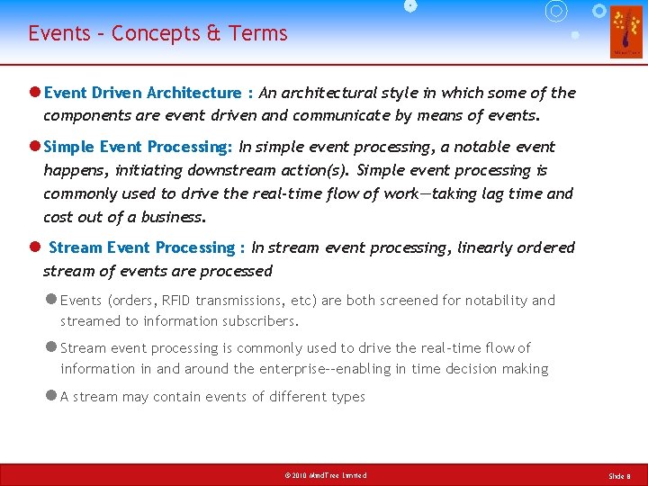 Events – Concepts & Terms l Event Driven Architecture : An architectural style in
