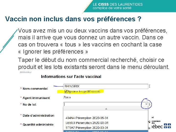 Vaccin non inclus dans vos préférences ? Vous avez mis un ou deux vaccins Vaccin non inclus dans vos préférences ? Vous avez mis un ou deux vaccins
