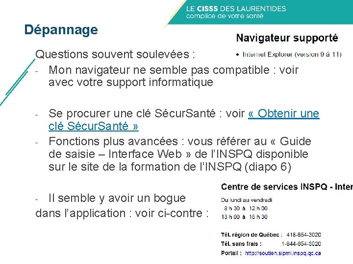 Dépannage Questions souvent soulevées : - Mon navigateur ne semble pas compatible : voir Dépannage Questions souvent soulevées : - Mon navigateur ne semble pas compatible : voir