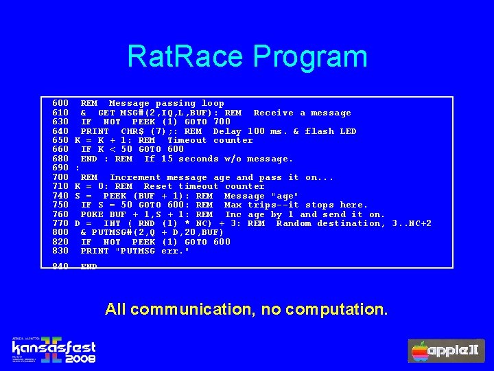 Rat. Race Program 600 610 630 640 650 660 680 690 700 710 740