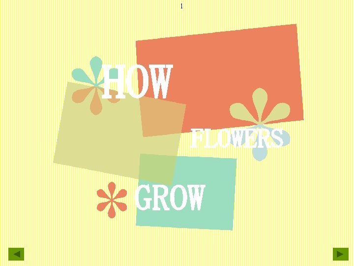 1 HOW FLOWERS GROW 