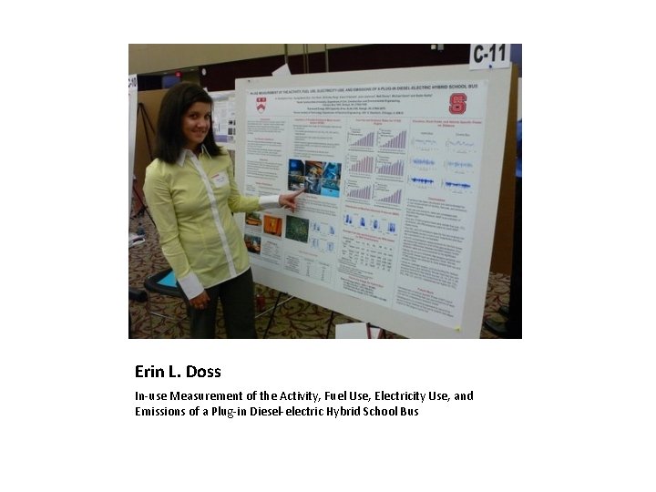 Erin L. Doss In-use Measurement of the Activity, Fuel Use, Electricity Use, and Emissions