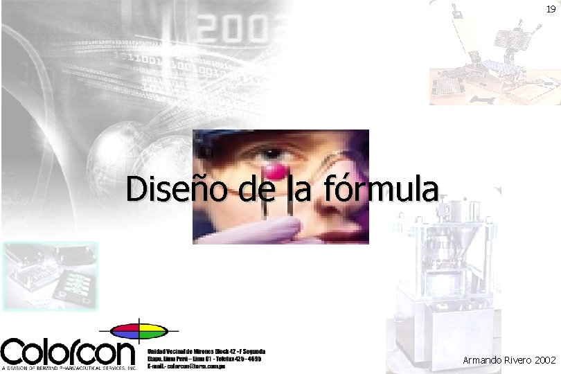 19 Diseño de la fórmula Armando Rivero 2002 