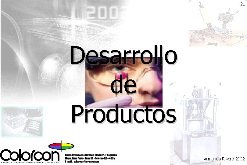 21 Desarrollo de Productos Armando Rivero 2002 